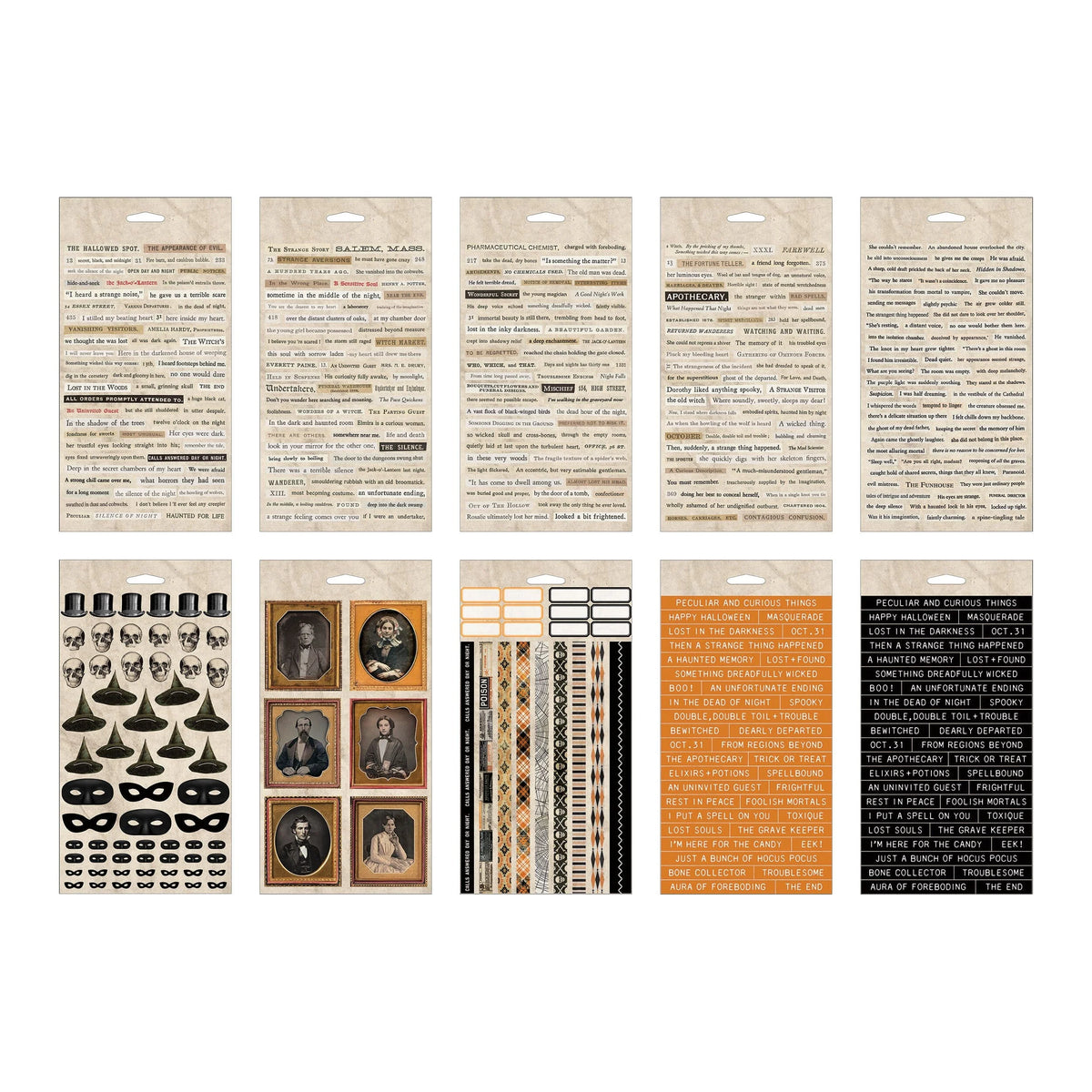 Tim Holtz Idea-ology Sticker Book Halloween