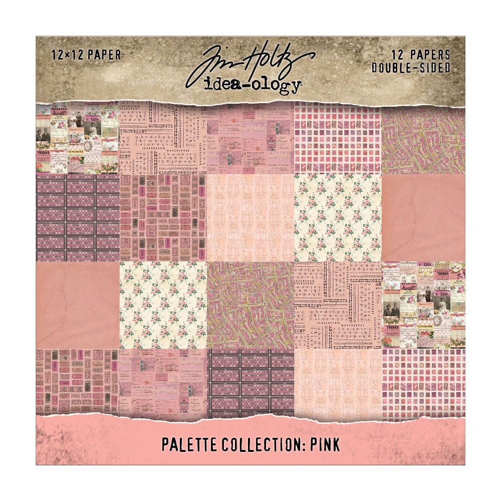 Tim Holtz® Idea-ology Palette Collection - Pink 12x12