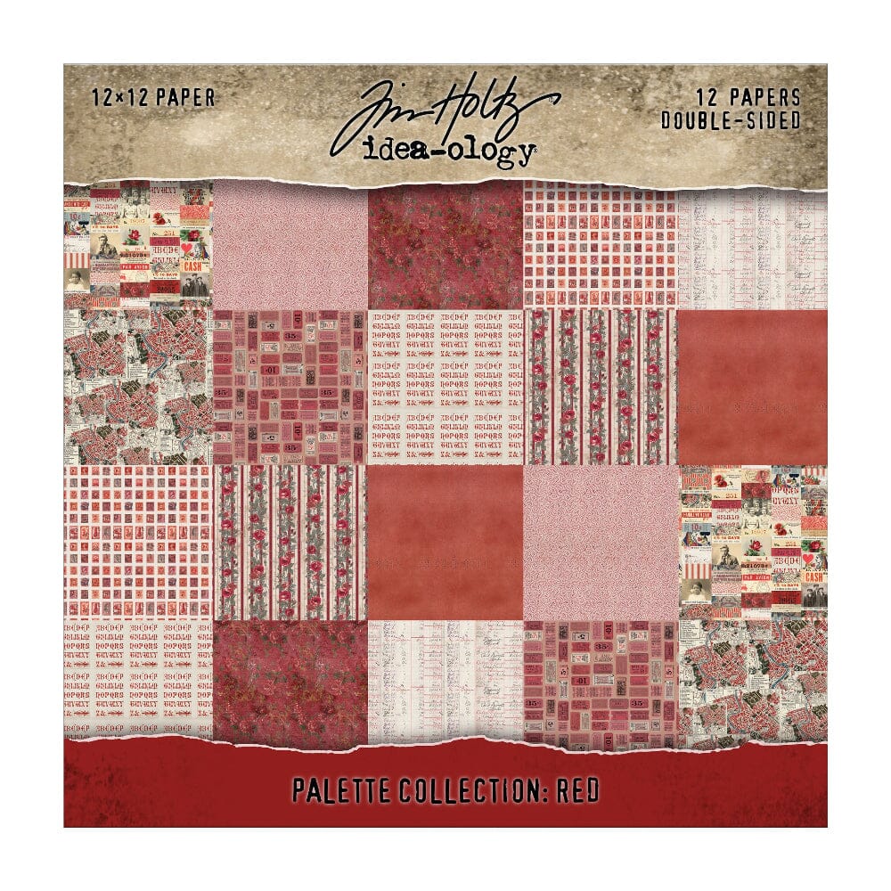 Tim Holtz® Idea-ology Palette Collection - Red 12x12