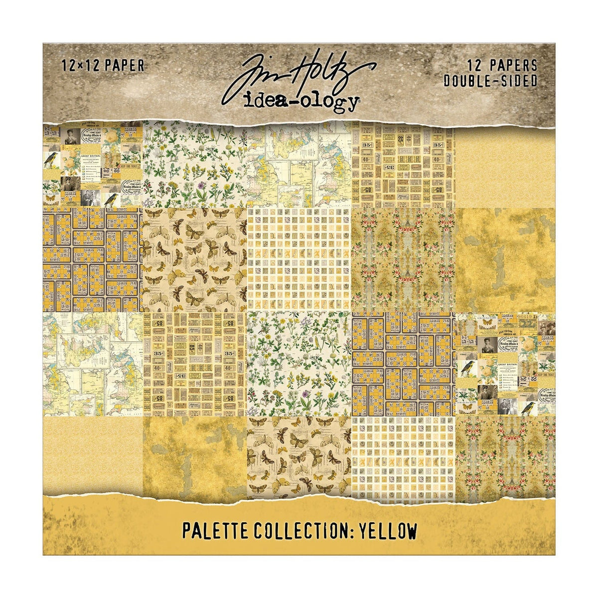 Tim Holtz® Idea-ology Palette Collection - Yellow 12x12