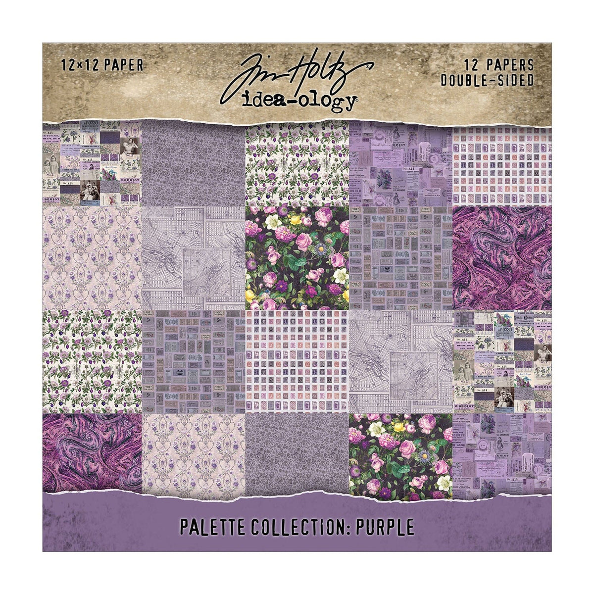 Tim Holtz® Idea-ology Palette Collection - Purple 12x12