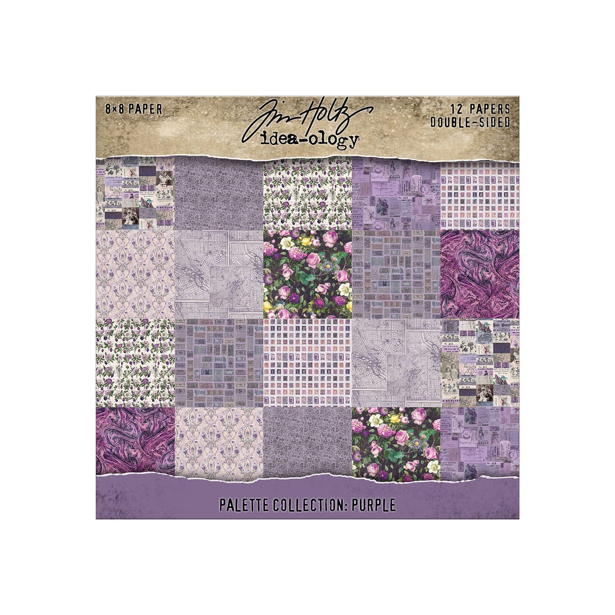 Tim Holtz® Idea-ology Palette Collection - Purple 8x8