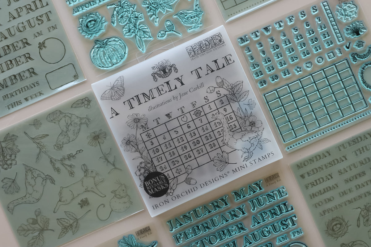 IOD - A Timely Tale 6x6 IOD Stamp Set™ - 4 (6x6 sheets)