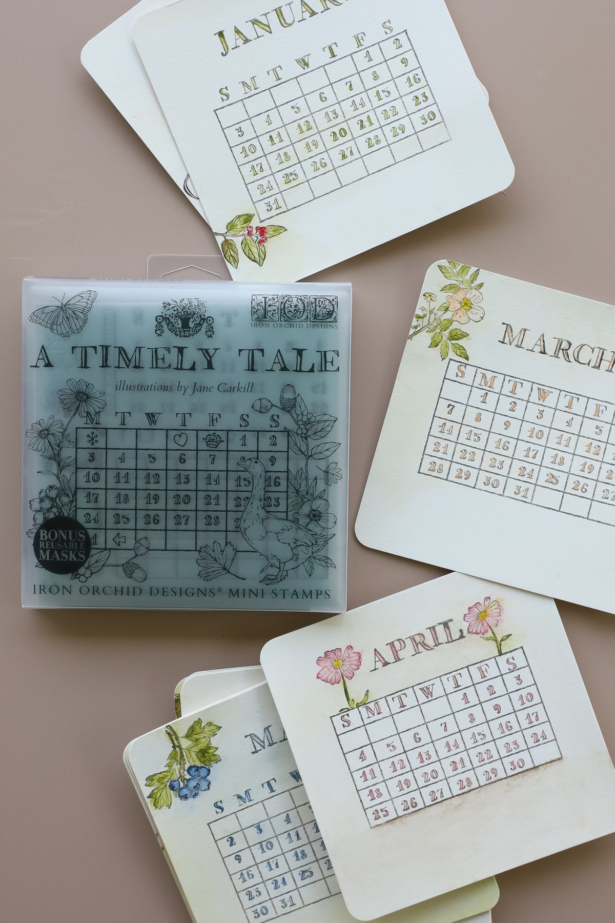 IOD - A Timely Tale 6x6 IOD Stamp Set™ - 4 (6x6 sheets)