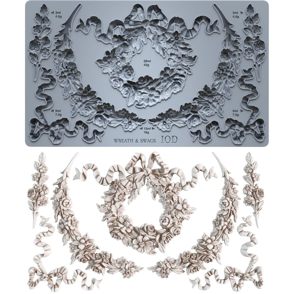 6x10 IOD Mould™- Wreath & Swags