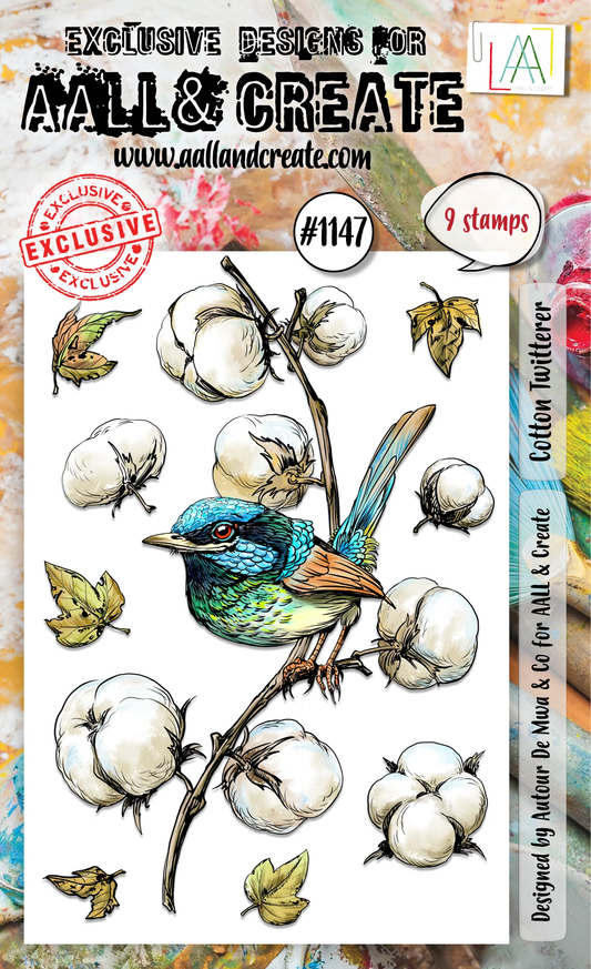 AALL & Create A6 Photopolymer Clear Stamp Set - Cotton Twitterer