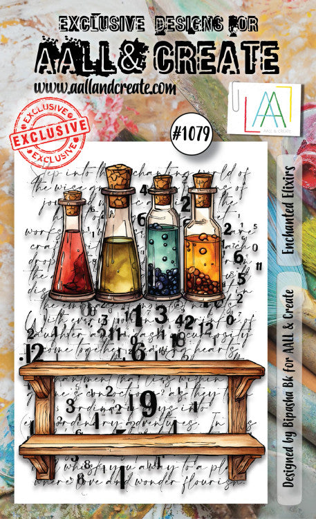 AALL & Create A6 Photopolymer Clear Stamp Set - Enchanted Elixirs