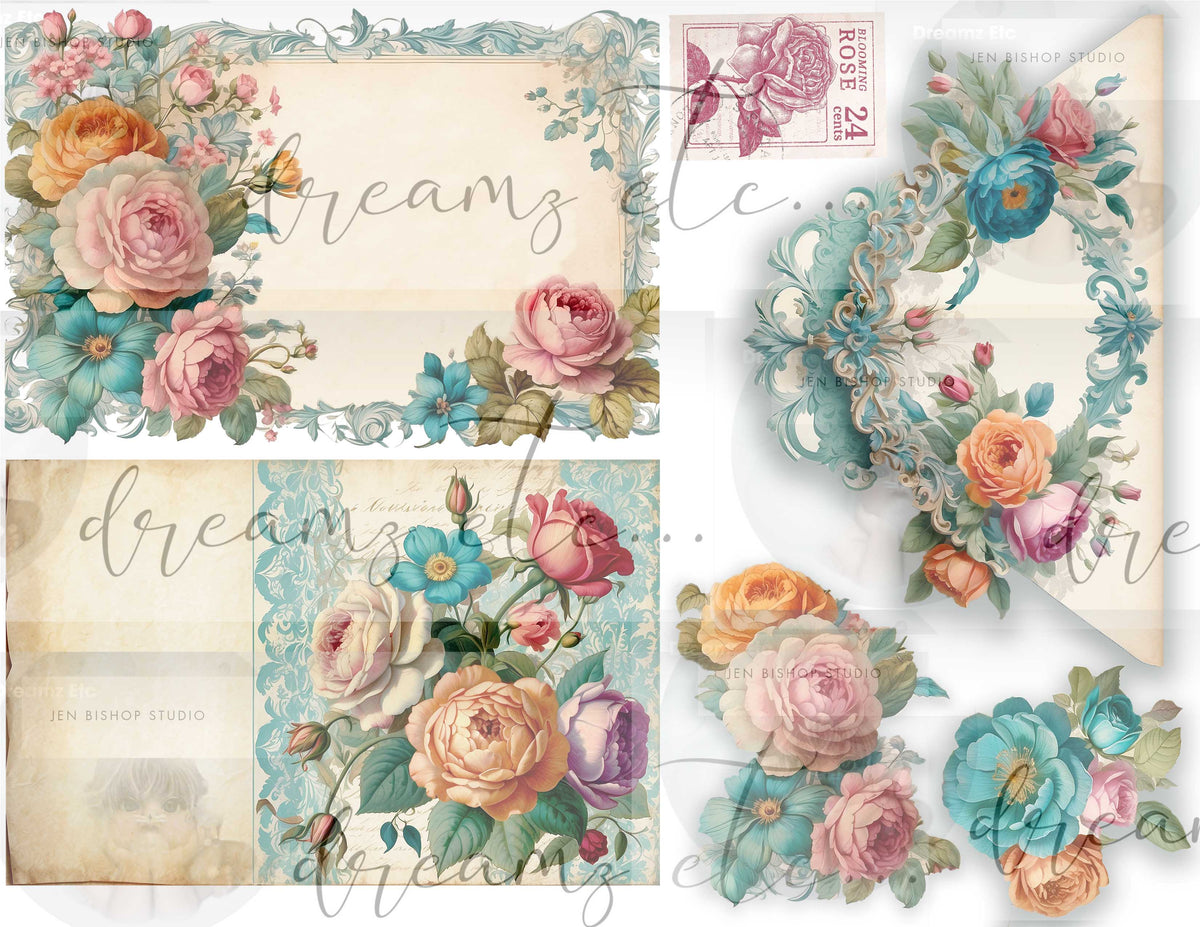 Antique Florals Digital Collection