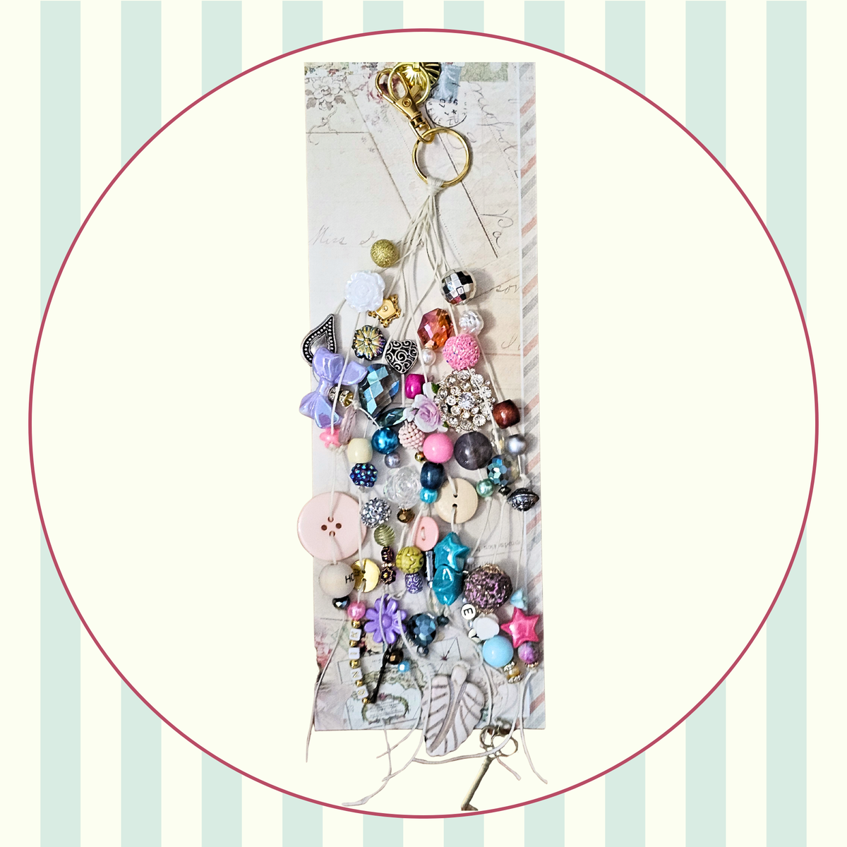 Vintage Bead Dangles - Large - Handmade