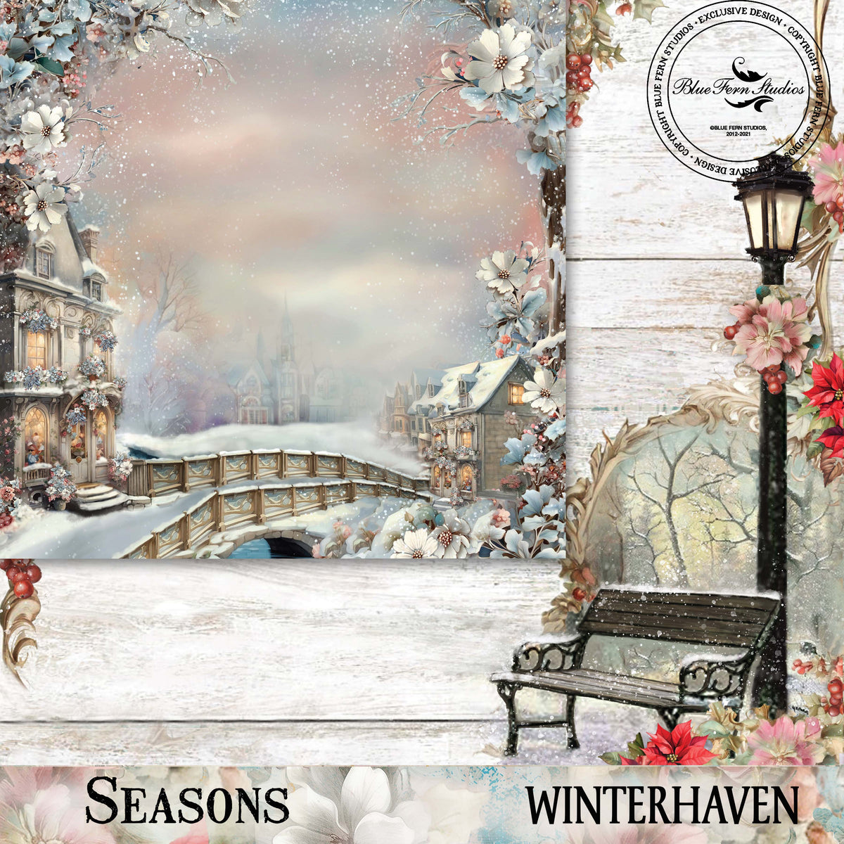 Seasons - 12x12 Paper Pack - Blue Fern