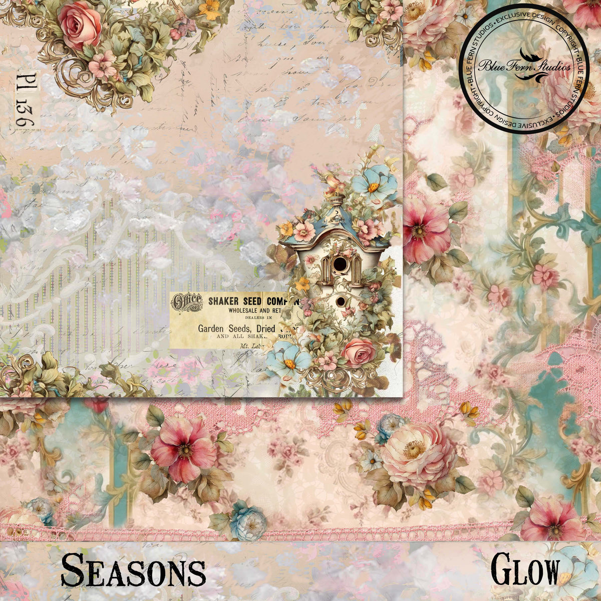 Seasons - 12x12 Paper Pack - Blue Fern