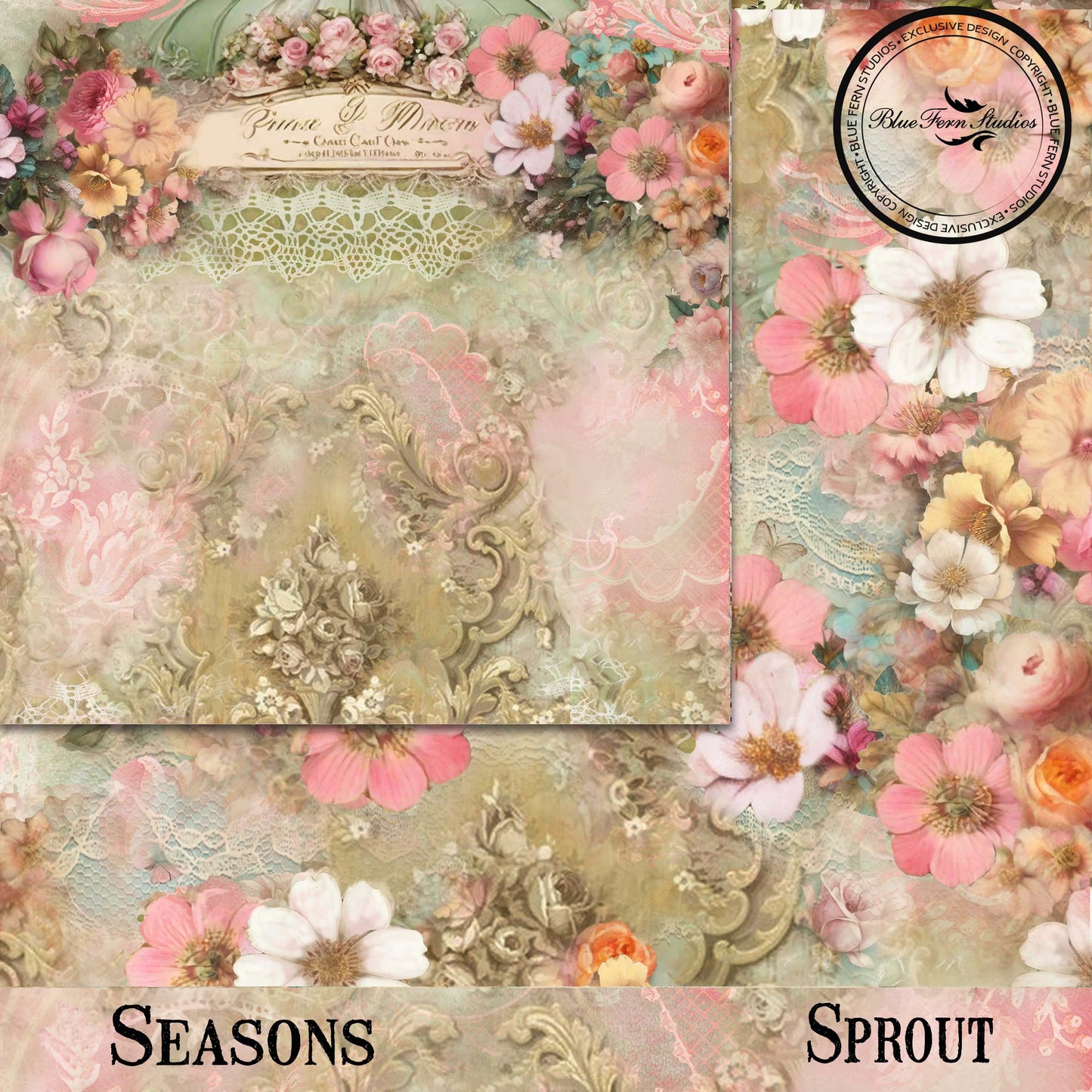 Seasons - 12x12 Paper Pack - Blue Fern