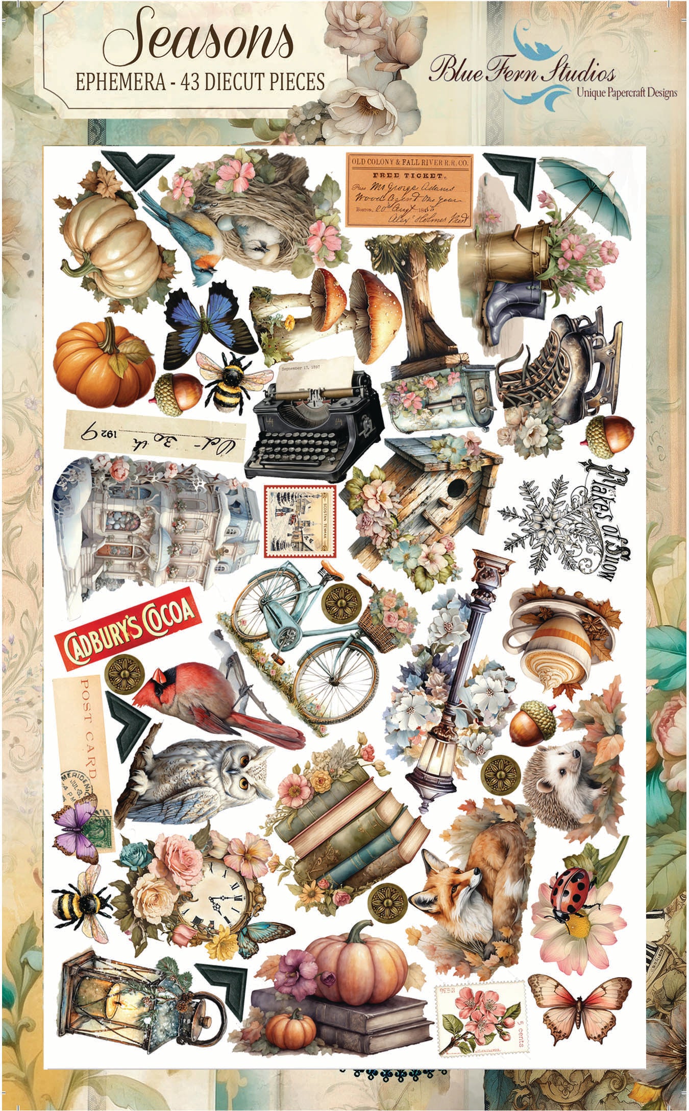 Blue Fern Studio - Seasons Ephemera - By Jen Bishop