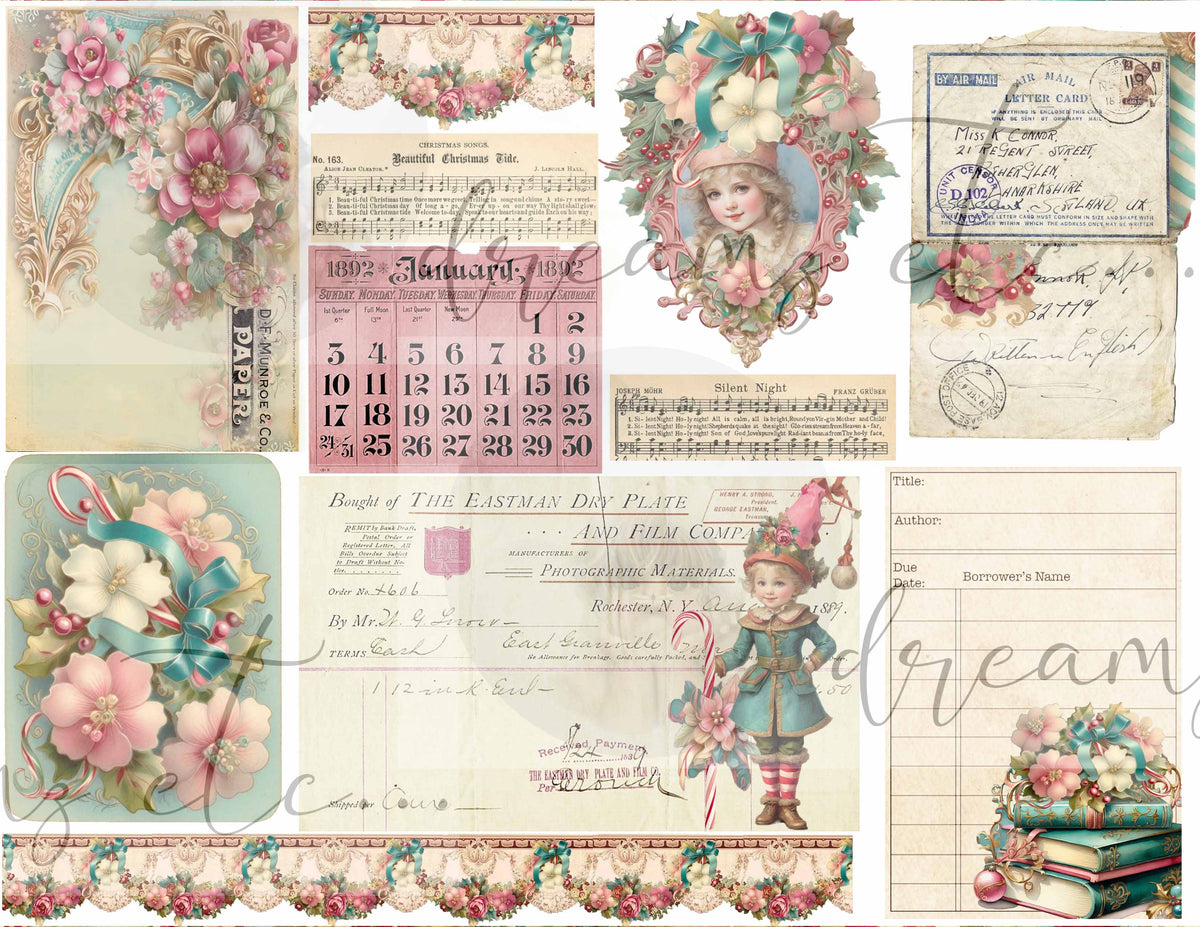 Candy Cane Lane - Digital Journal Kit