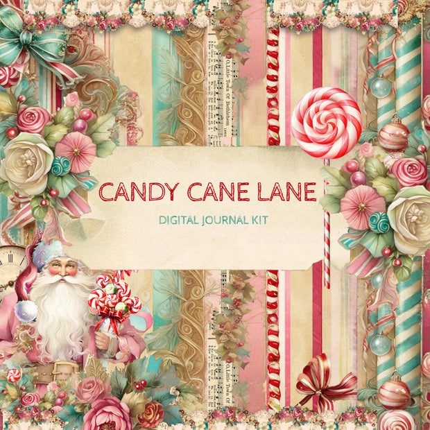 Candy Cane Lane - Digital Journal Kit