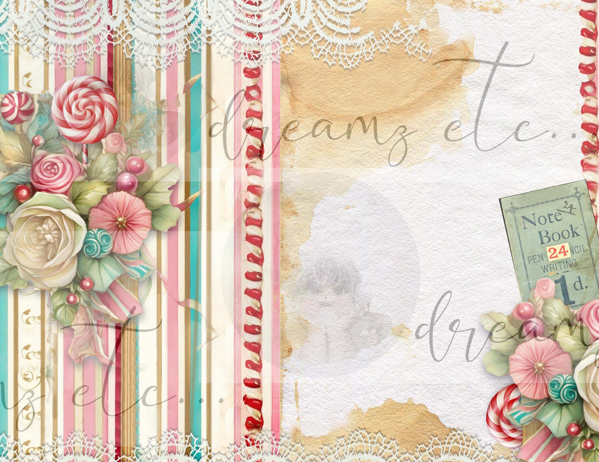 Candy Cane Lane - Digital Journal Kit