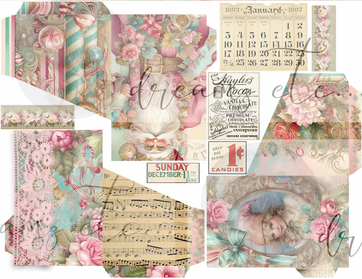 Candy Cane Lane - Digital Journal Kit