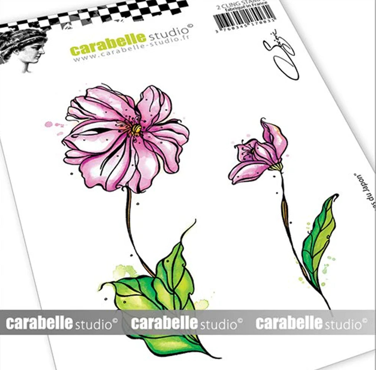Carabelle Cling Stamp - Anemones du Japon by Soizic