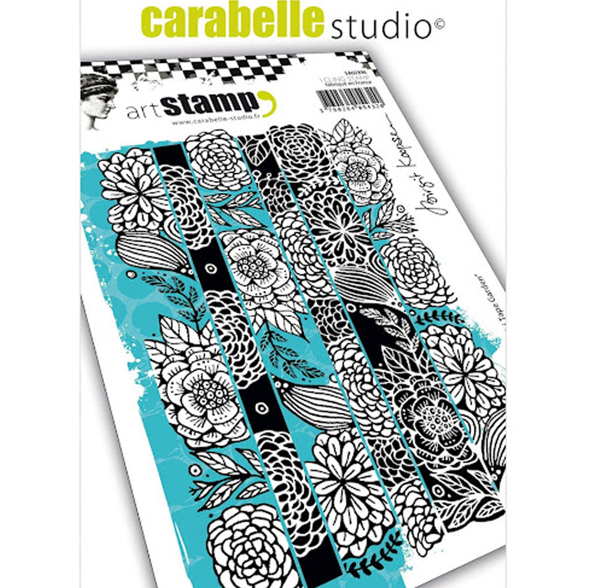 Carabelle Cling Stamp - Collage Washi Tape Garden