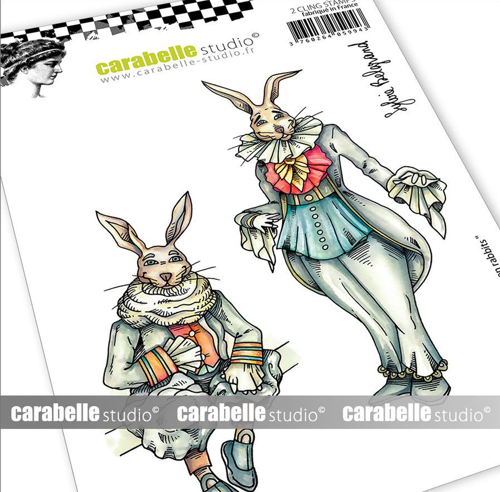 Carabelle Cling Stamp - Gentlemen Rabbits