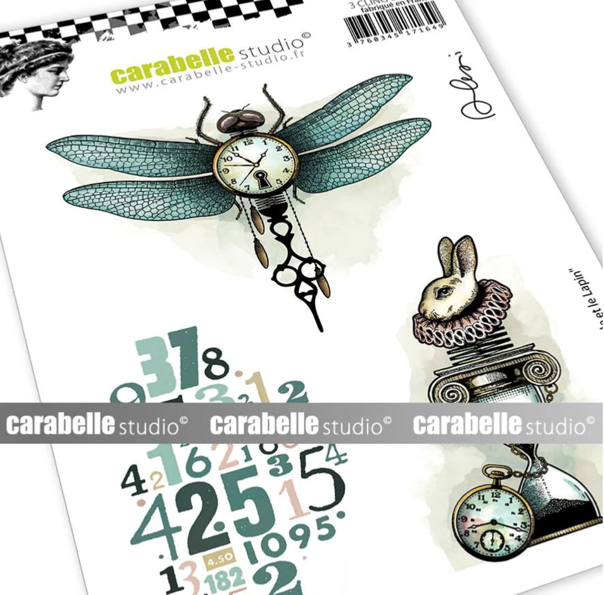 Carabelle Cling Stamp - La Libellule et Le Lapin by Alexis