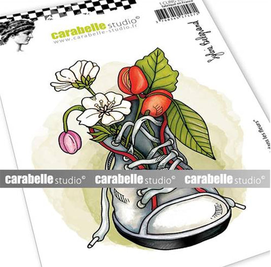 Carabelle Cling Stamp - Un Pied dans Les Fleurs by Sylvie Belgrand