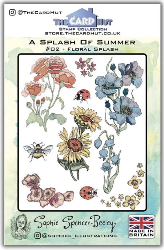 A Splash of Summer Stamp Set - Floral Splash - Sophie Spencer Beeley