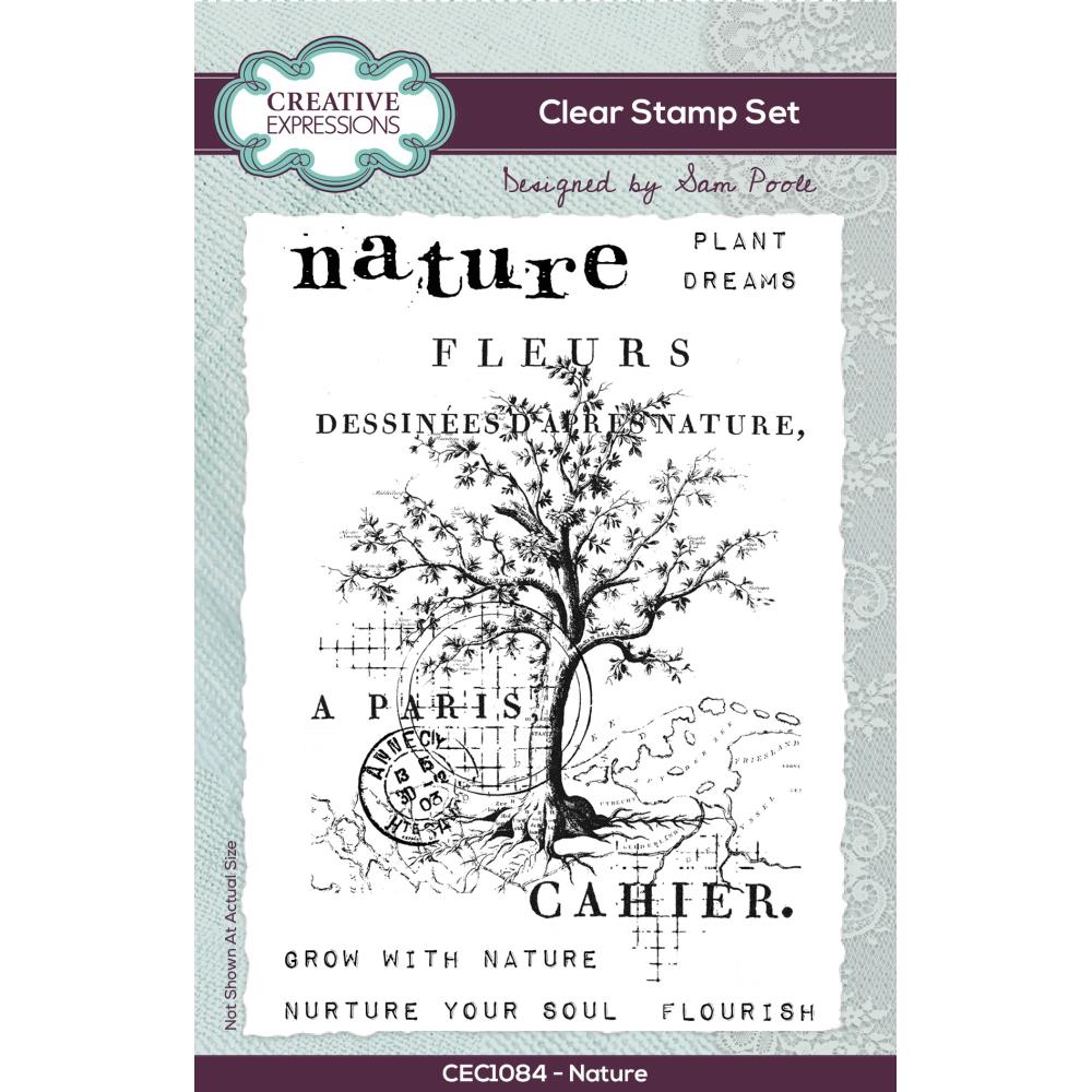 Creative Expressions Clear Stamp Set 4"X6" By Sam Poole - Nature