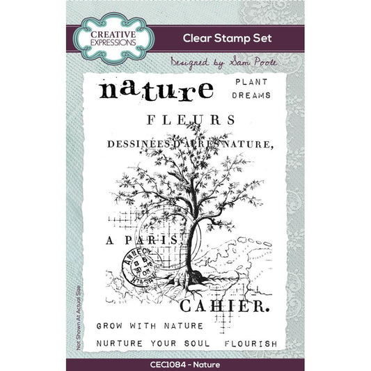Creative Expressions Clear Stamp Set 4"X6" By Sam Poole - Nature