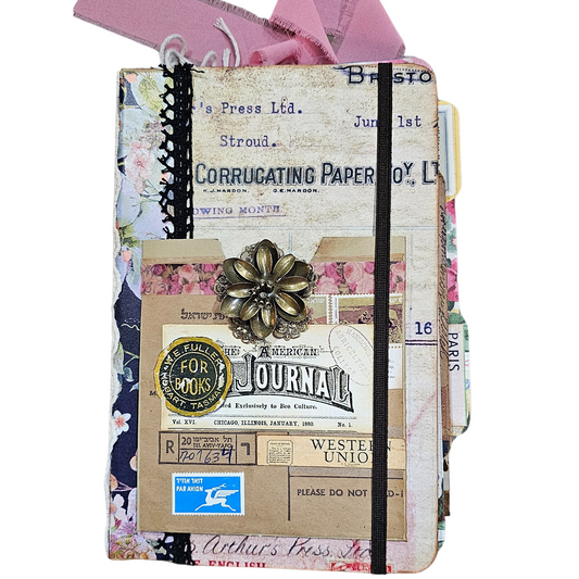 Handcrafted Journal - Eclectic Collage Journal
