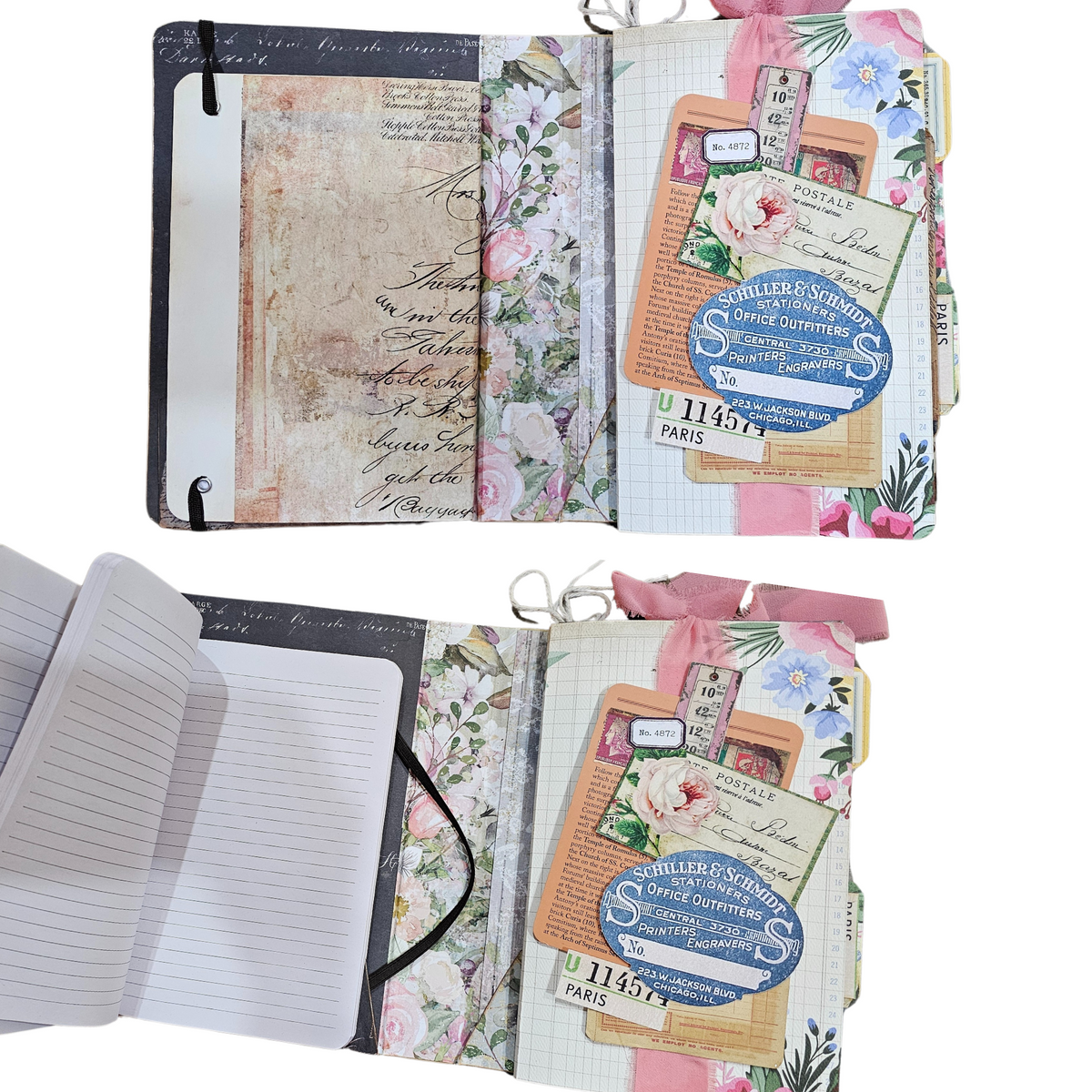 Handcrafted Journal - Eclectic Collage Journal