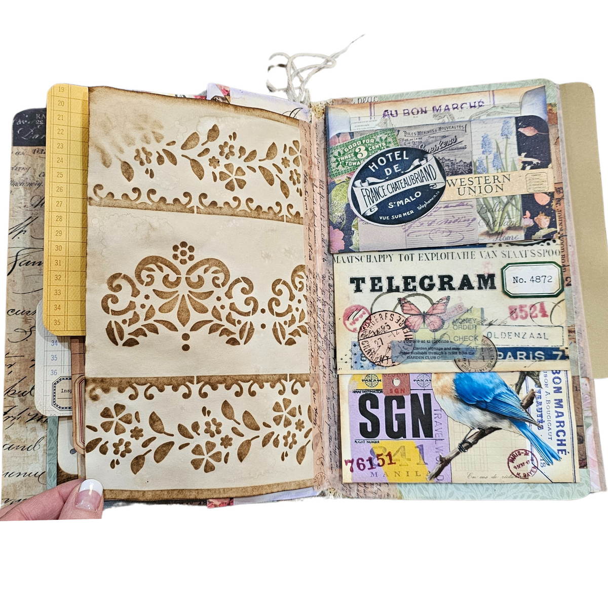 Handcrafted Journal - Eclectic Collage Journal