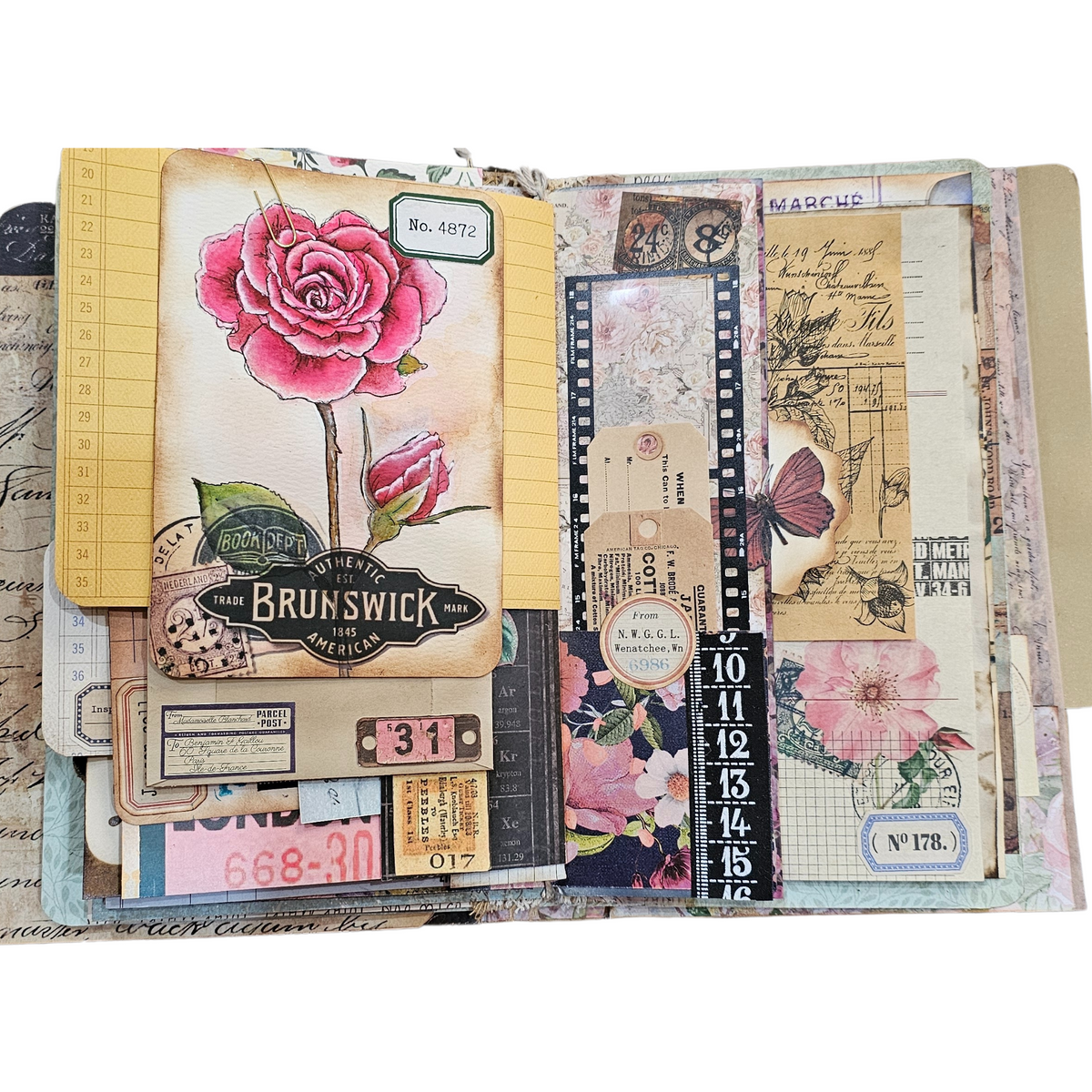 Handcrafted Journal - Eclectic Collage Journal
