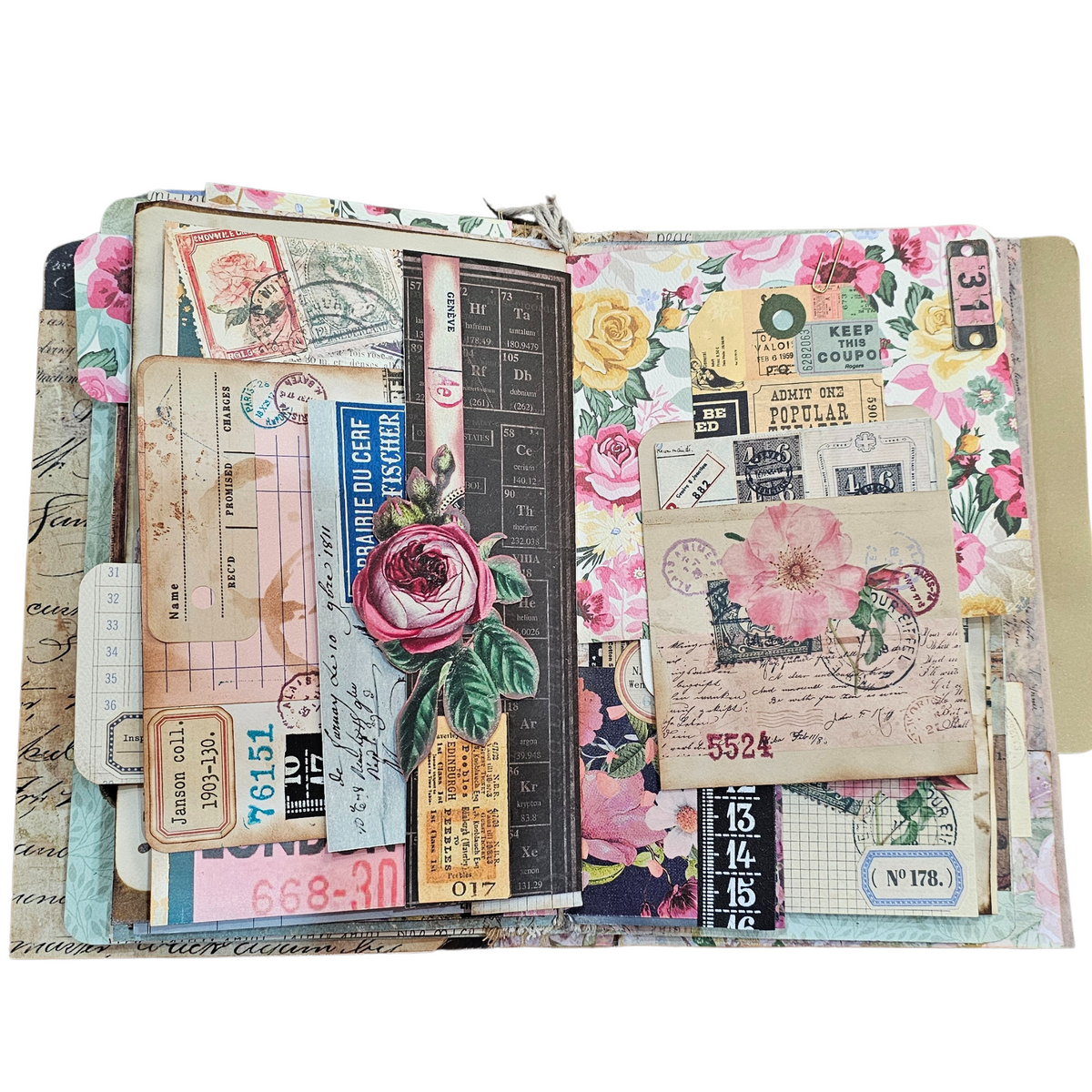 Handcrafted Journal - Eclectic Collage Journal