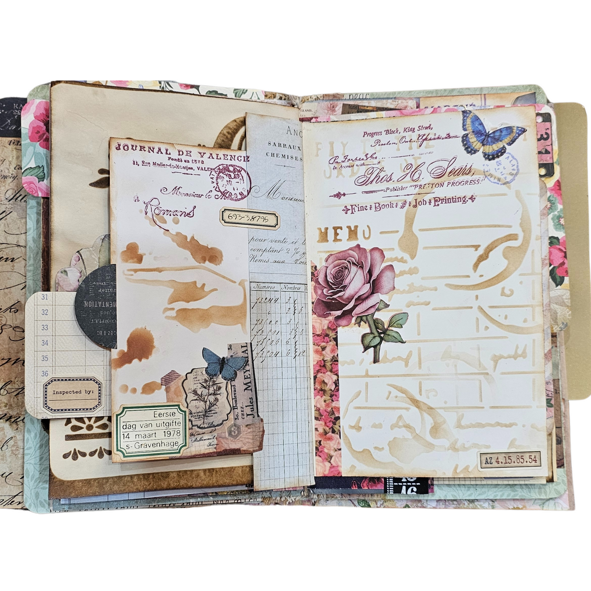 Handcrafted Journal - Eclectic Collage Journal