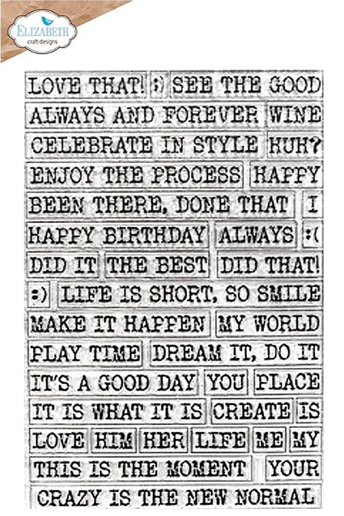Elizabeth Craft Designs - Journal Phrases 3 Stamp Set