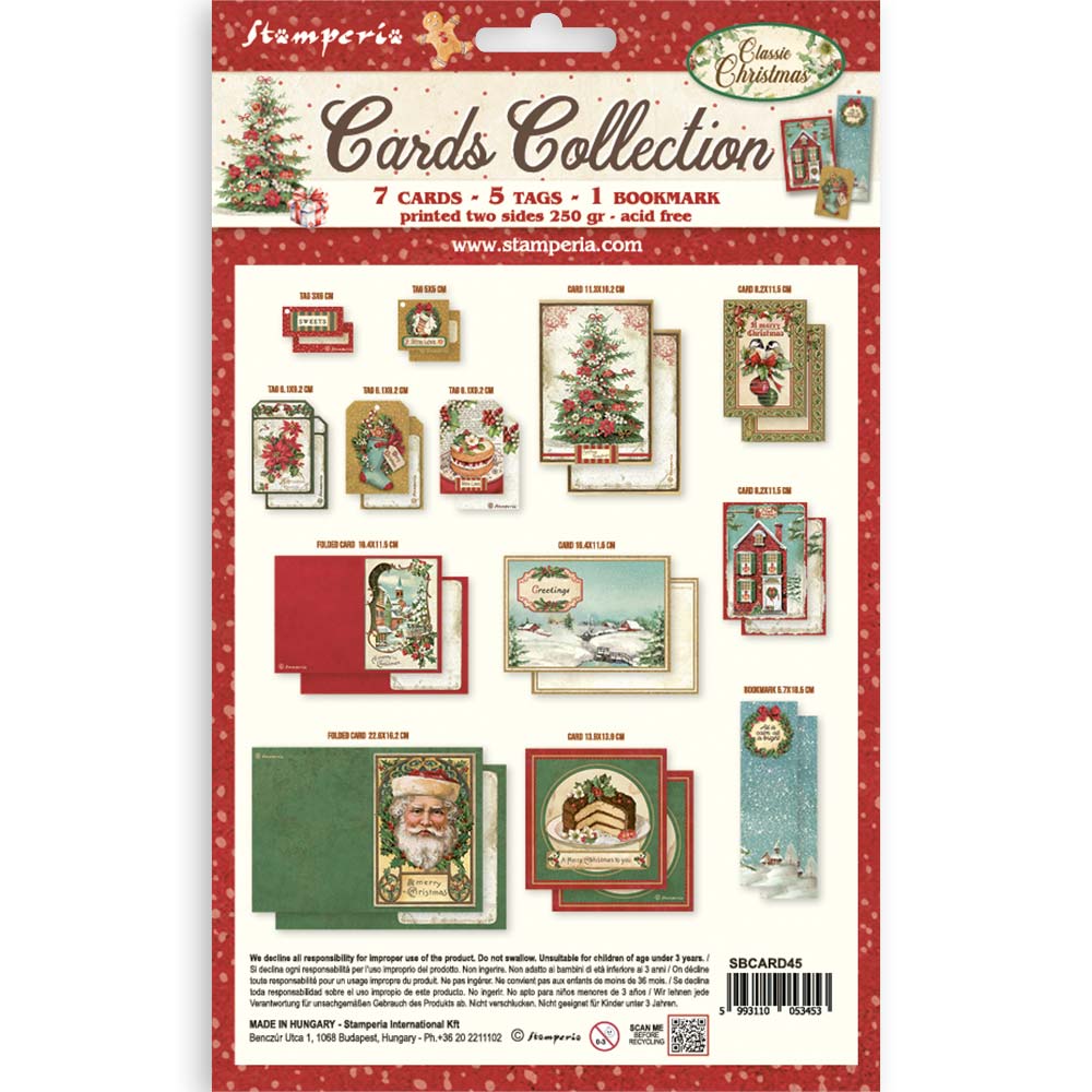 Stamperia Classic Christmas Cards Collection