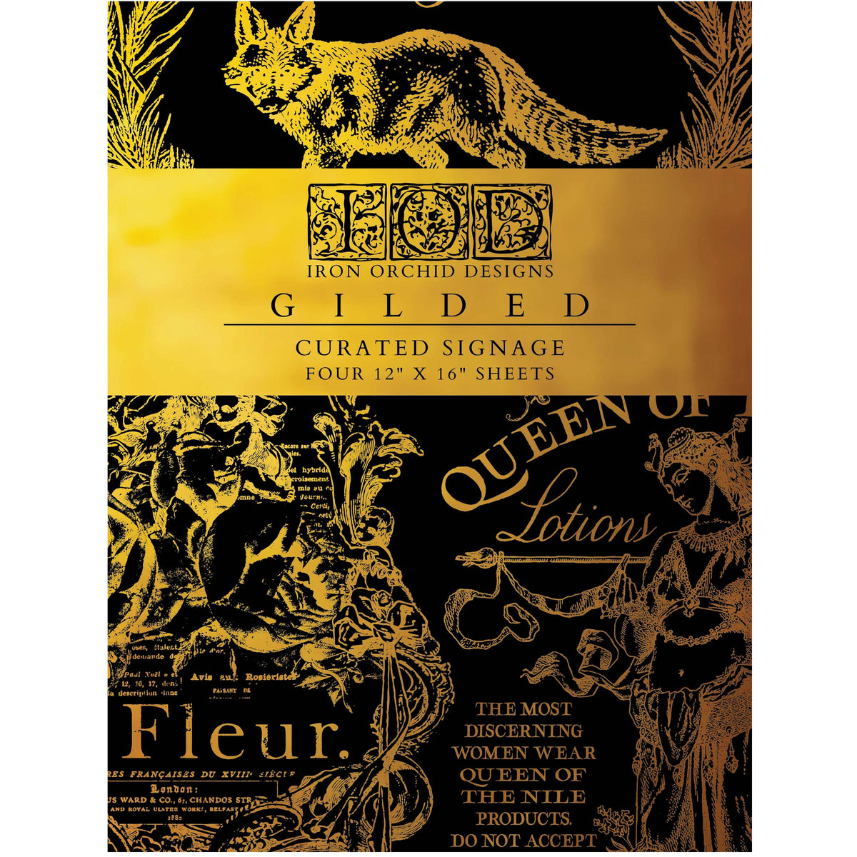 NEW! Iron Orchid Foil Transfer - Curated Signage 12x16