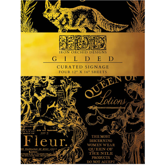 NEW! Iron Orchid Foil Transfer - Curated Signage 12x16