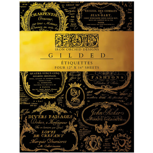 NEW! Iron Orchid Foil Transfer - Etiquettes