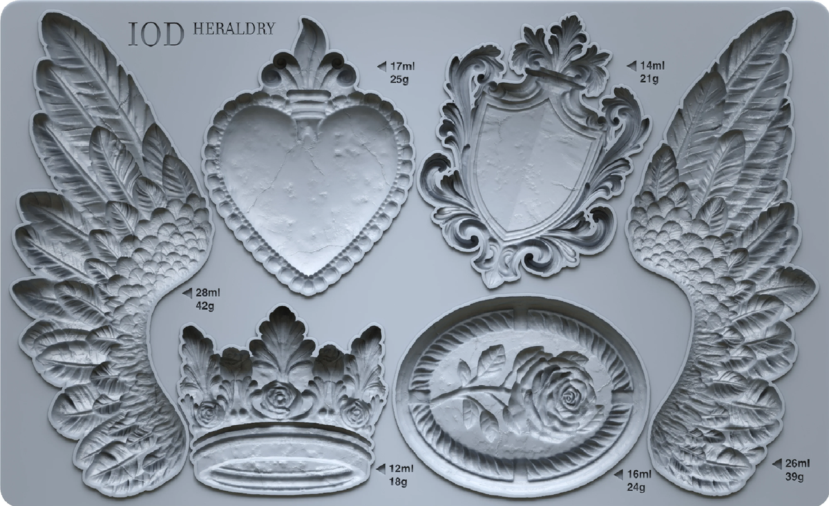 Iron Orchid Designs - Heraldry 6x10 IOD Mould™