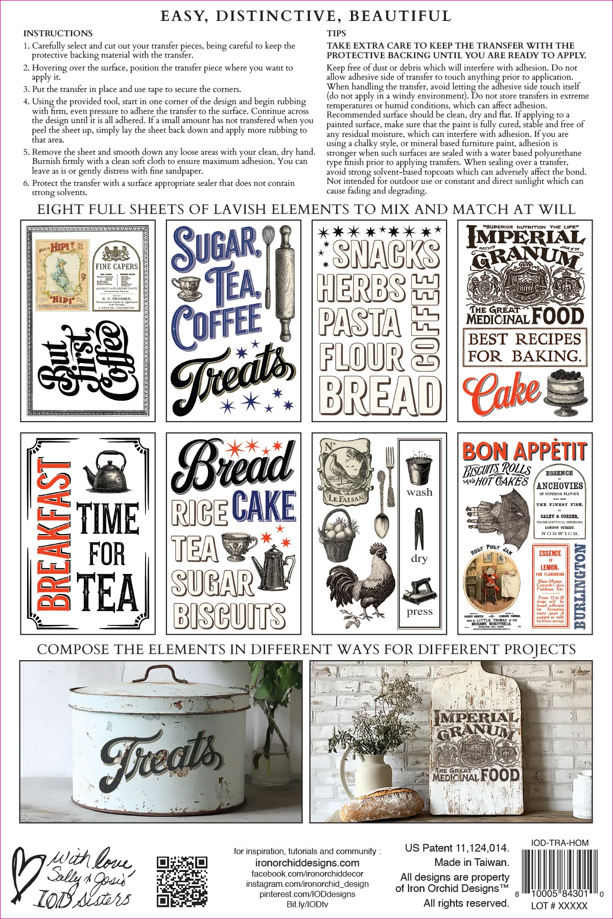 Iron Orchid Designs - Home Sweet Home Transfer 8x12