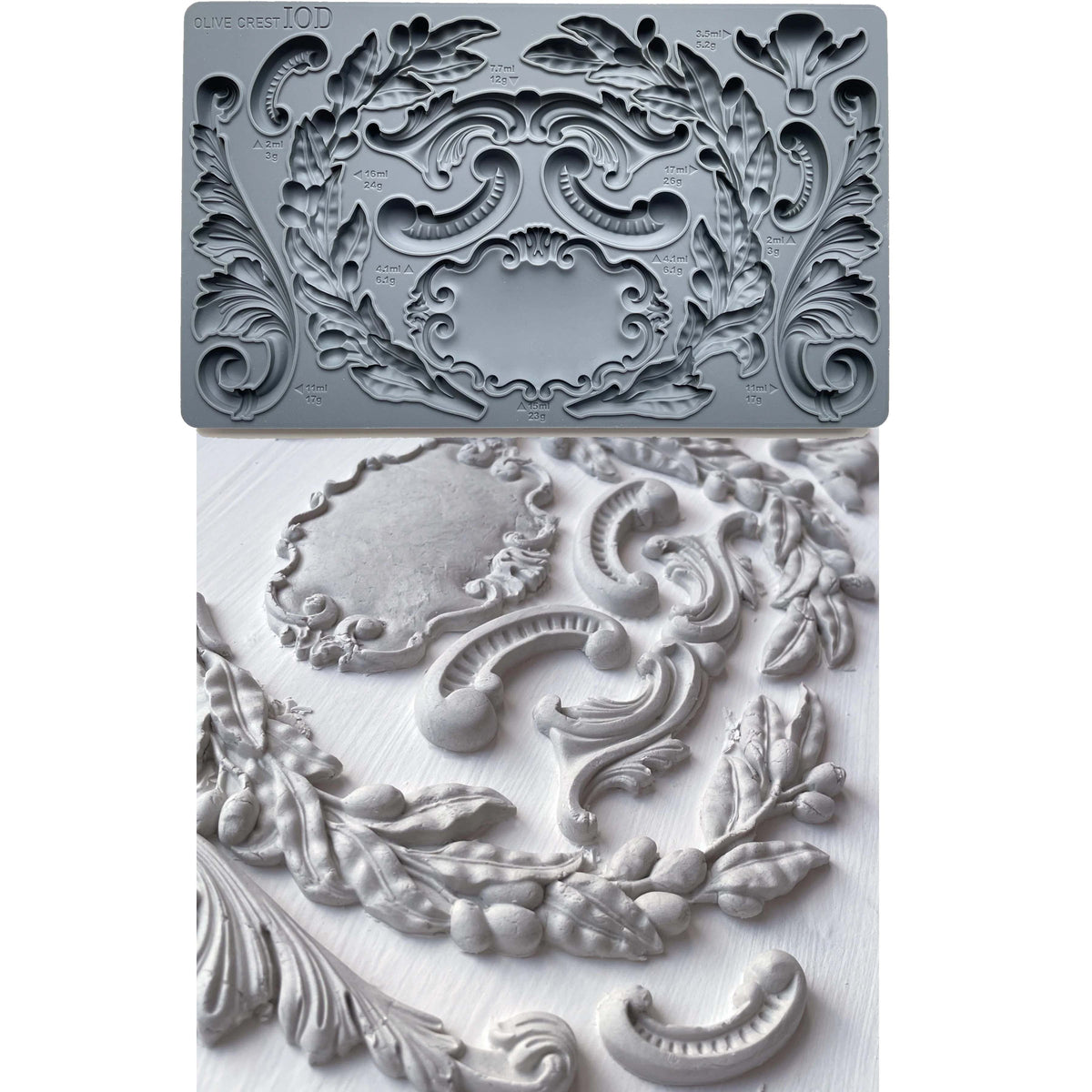 Iron Orchid Decor Mould - Olive Crest