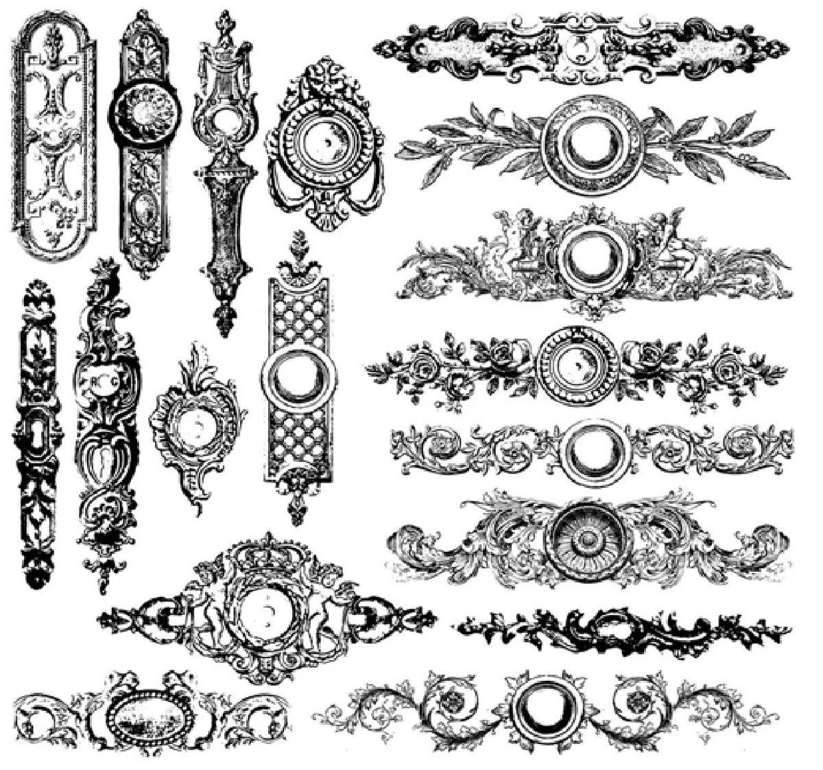 Iron Orchid Designs - Backplates 12x12 Stamp