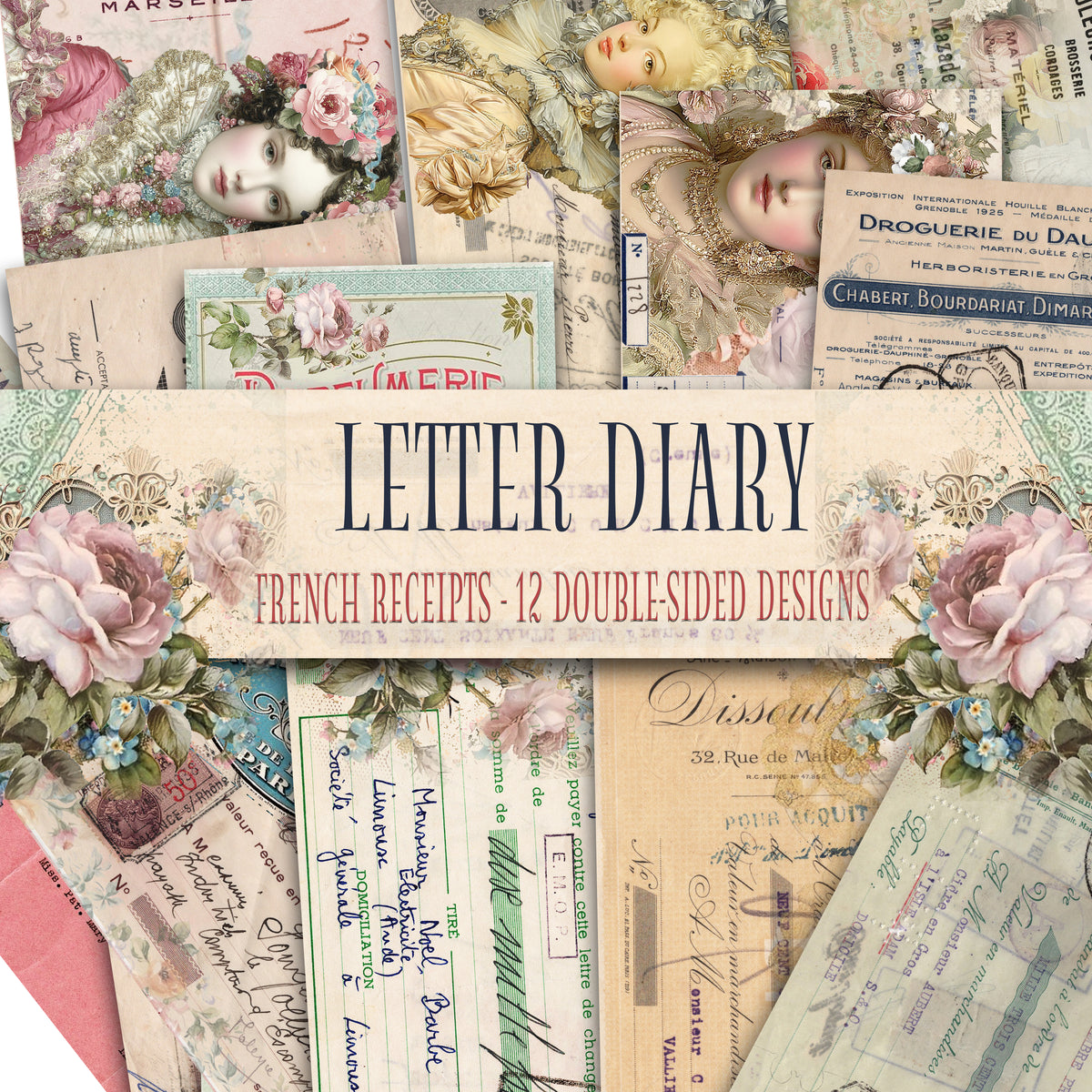 Letter Diary French Receipts - DIGITAL