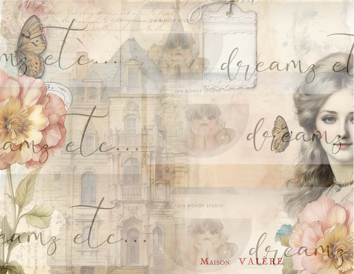 Manor House - Digital Collection - Journal Making, Scrapbooking & Cardmaking Kit