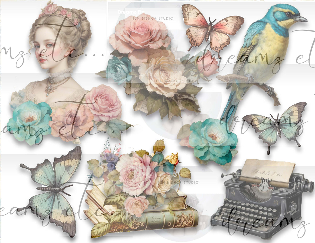 Manor House - Digital Collection - Journal Making, Scrapbooking & Cardmaking Kit