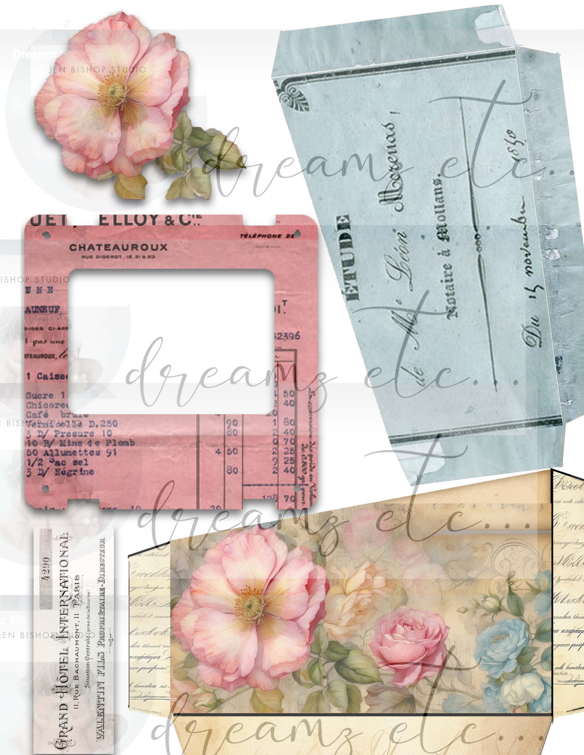 Manor House - Digital Collection - Journal Making, Scrapbooking & Cardmaking Kit