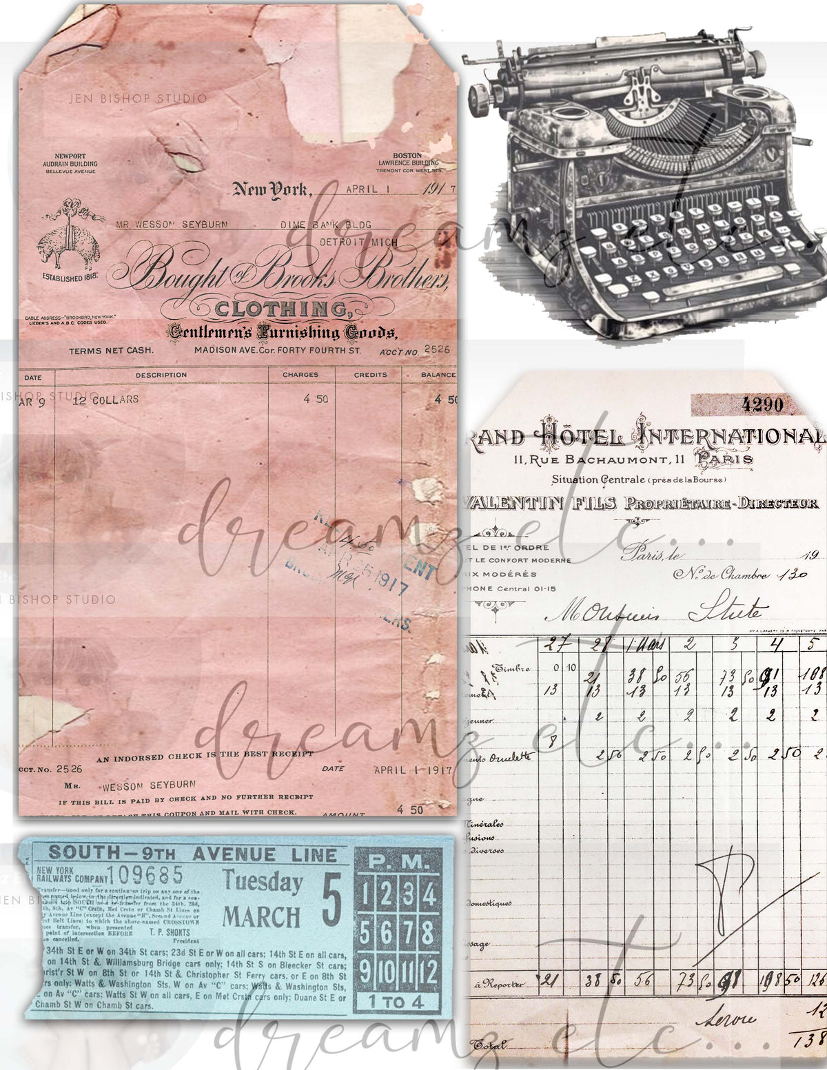 Manor House - Digital Collection - Journal Making, Scrapbooking & Cardmaking Kit