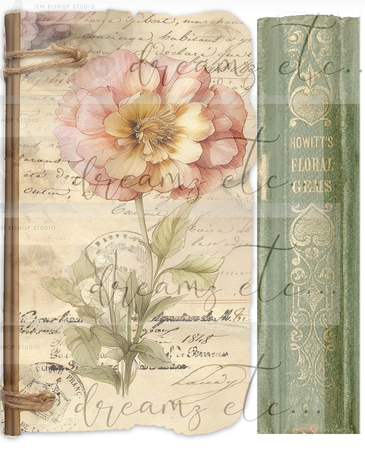 Manor House - Digital Collection - Journal Making, Scrapbooking & Cardmaking Kit